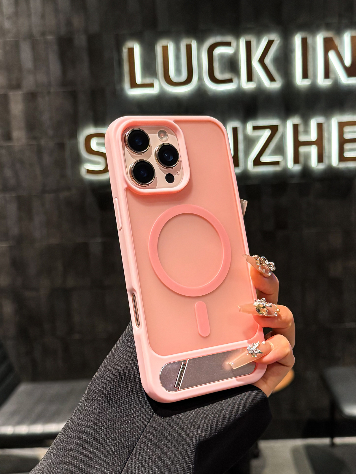 FlexStand Magsafe Iphone Kılıfı Pink