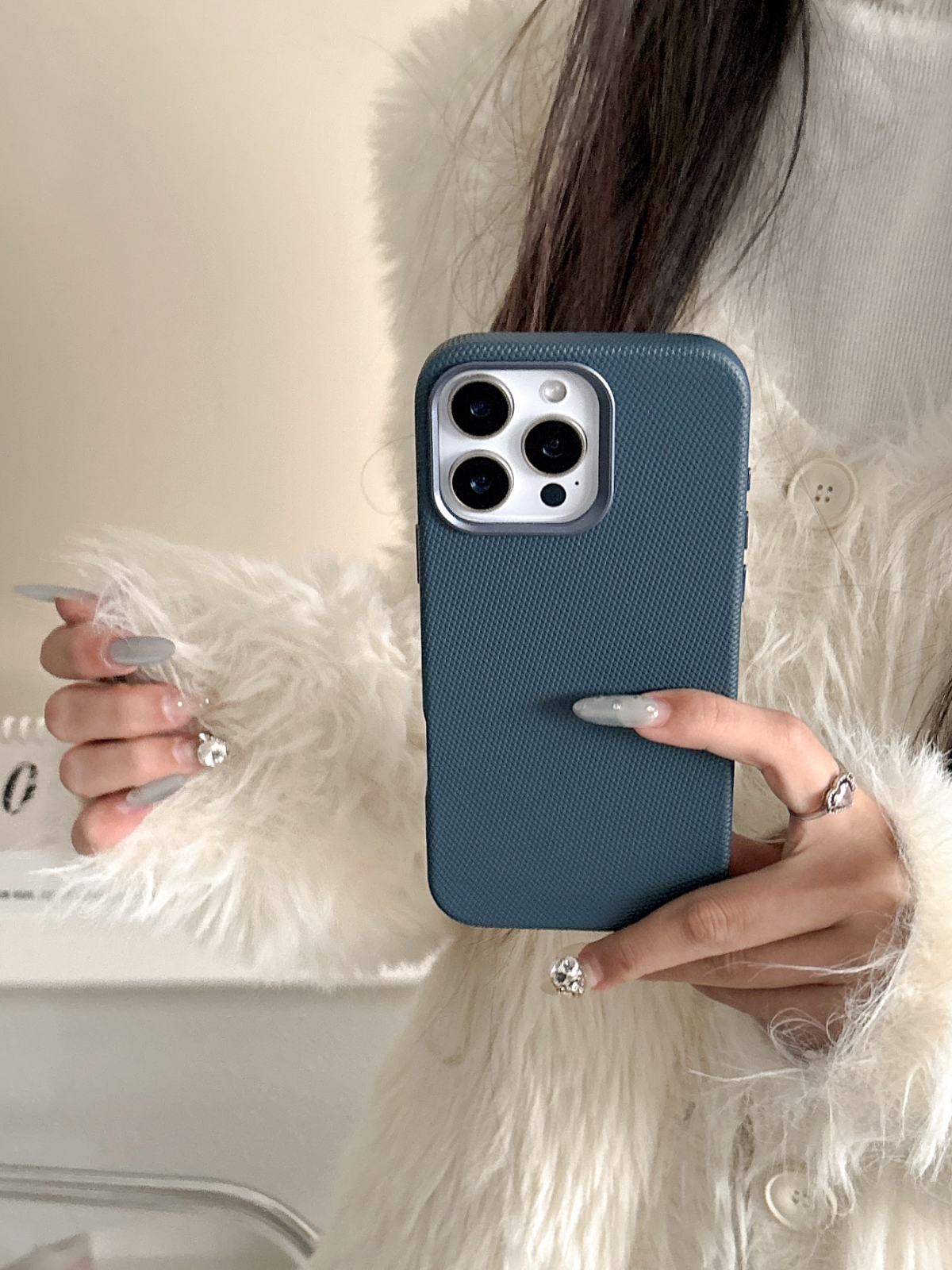 LuxeGrip MagSafe Iphone Kılıfı Navy