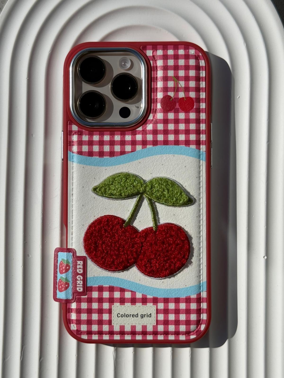 RedGrid Cherry Iphone Kılıfı