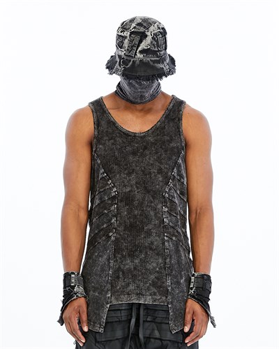 RIBBED PANEL TANK TOP