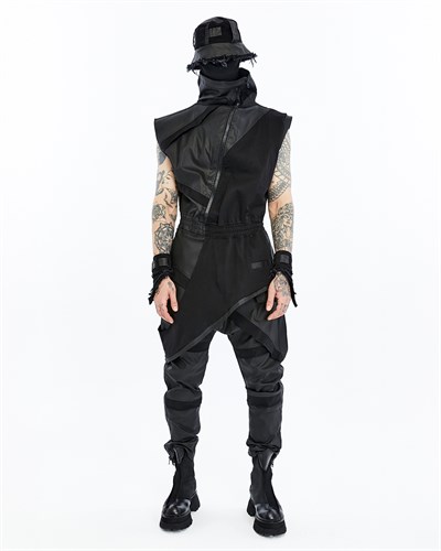 SPLIT ZIP OVERALLS