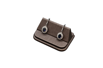 DİFÜZYON SAFİR ÇİÇEK PIRLANTA SET