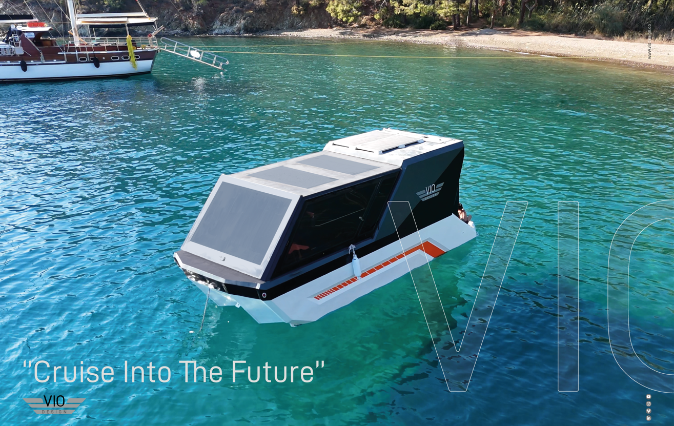 Denizde kabin tekne görseli