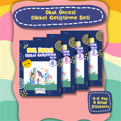 Okul Öncesi Dikkat Geliştirme Serisi Kitap Seti