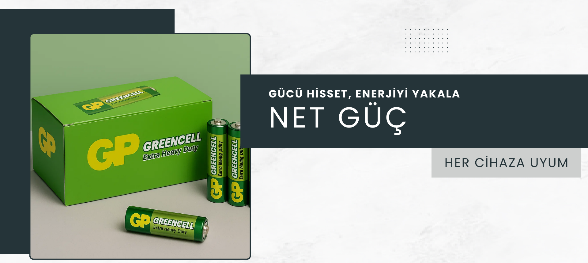 GP 15G-2S4 Greencell R6P 40'lı AA Kalem Pil