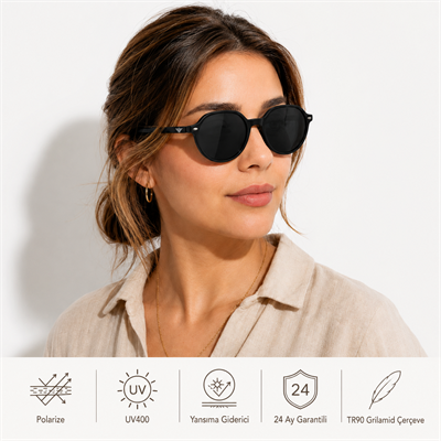 170-COL Seri Polarize Kadın Güneş Gözlüğü-Polarize-UV400-Yansıma Giderici 51-Ekartman