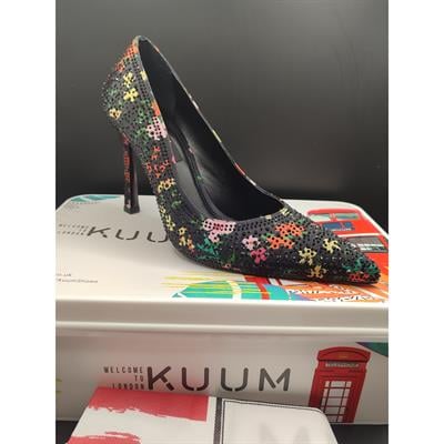 Kuum London 3 Farklı Model Deri Stiletto Kadın Topuklu Abiye Ayakkabı