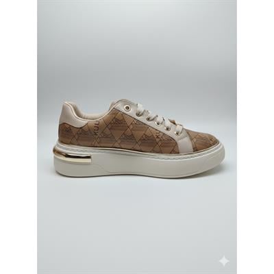 Kuum London Sneakers Kahve Beyaz Kadın Ayakkabı Şık Estetik Premium Stil Ürün