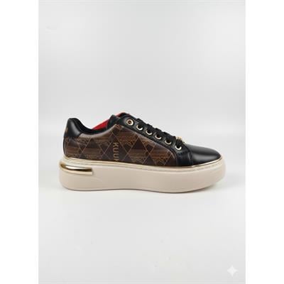 Kuum London Sneakers Siyah Kahve Kadın Ayakkabı Şık Estetik Premium Stil Ürün
