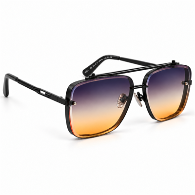 Rapsodi R503 C5 Magnum Seri Ultra Premium Erkek Güneş Gözlüğü- %100 UV400- Mavi Anti Refle Degrade 58 Ekartman