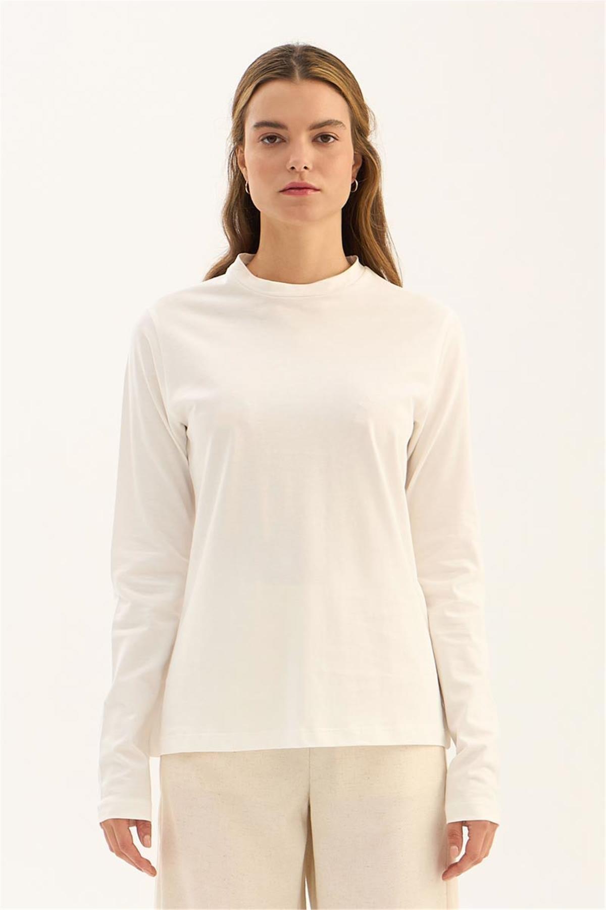 %100 Pamuk Penye Body Ekru