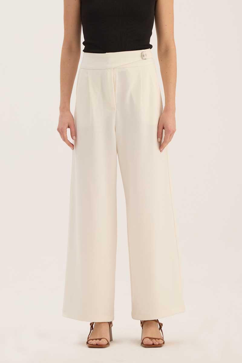 Çift Pile Pantolon Ekru