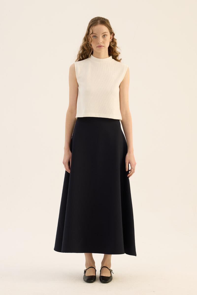 Kabarık Puf Etek Lacivert