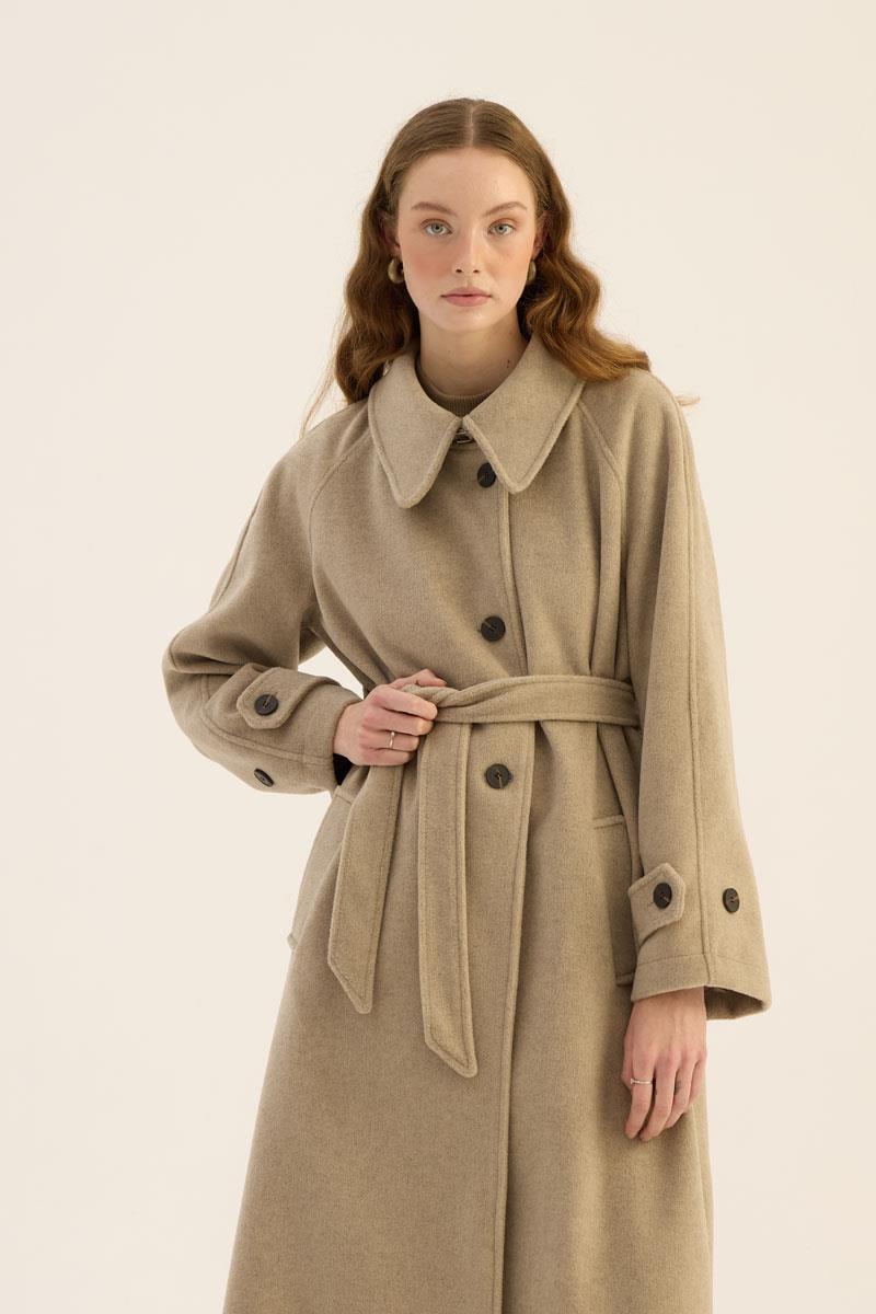 Oversize Kesim Kaban Vizon