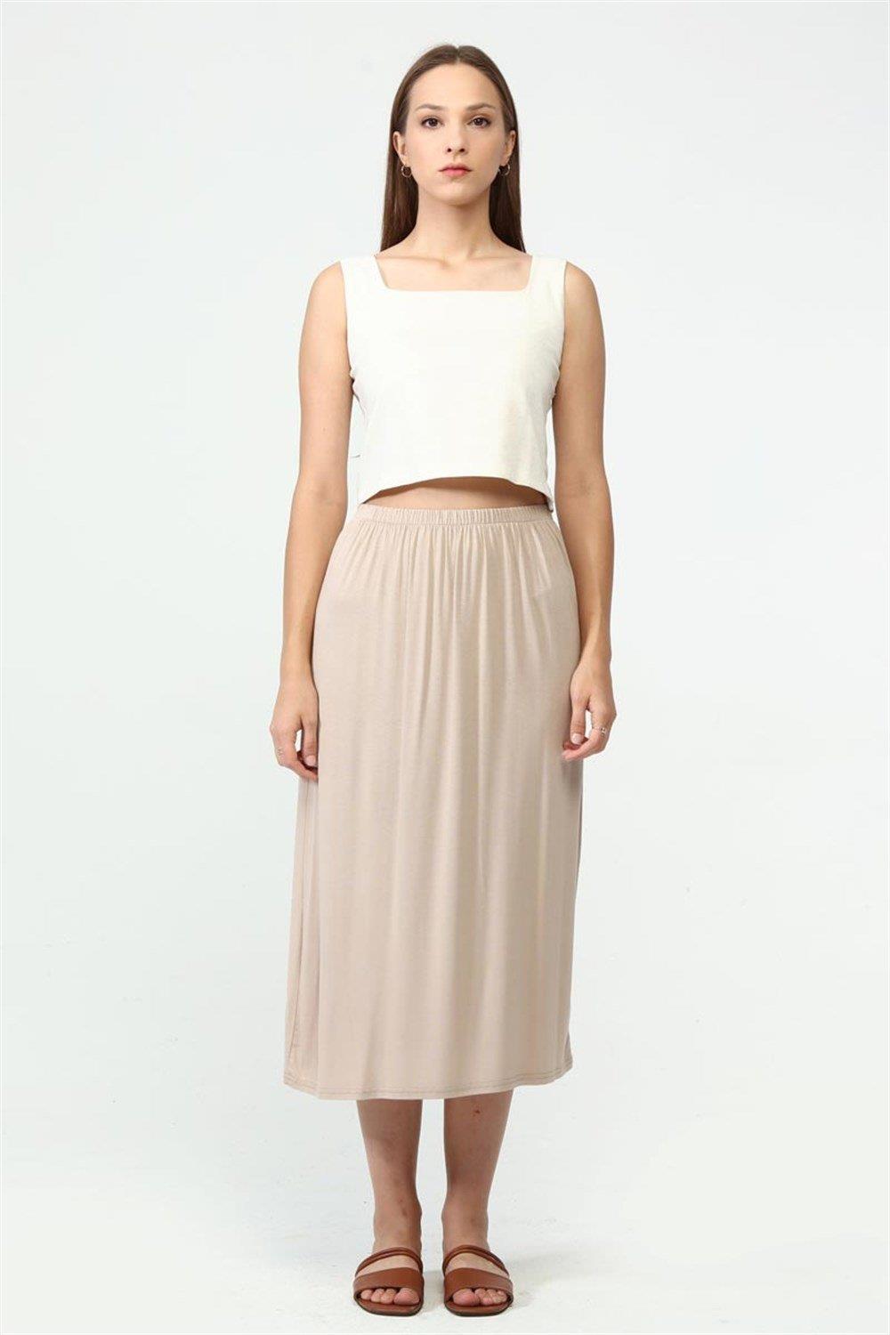 Etek Jüpon Bej