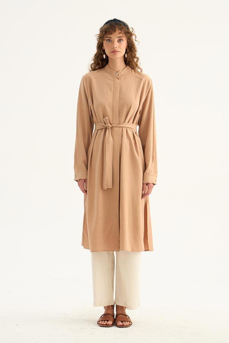 İnce Yazlık Tunik Camel