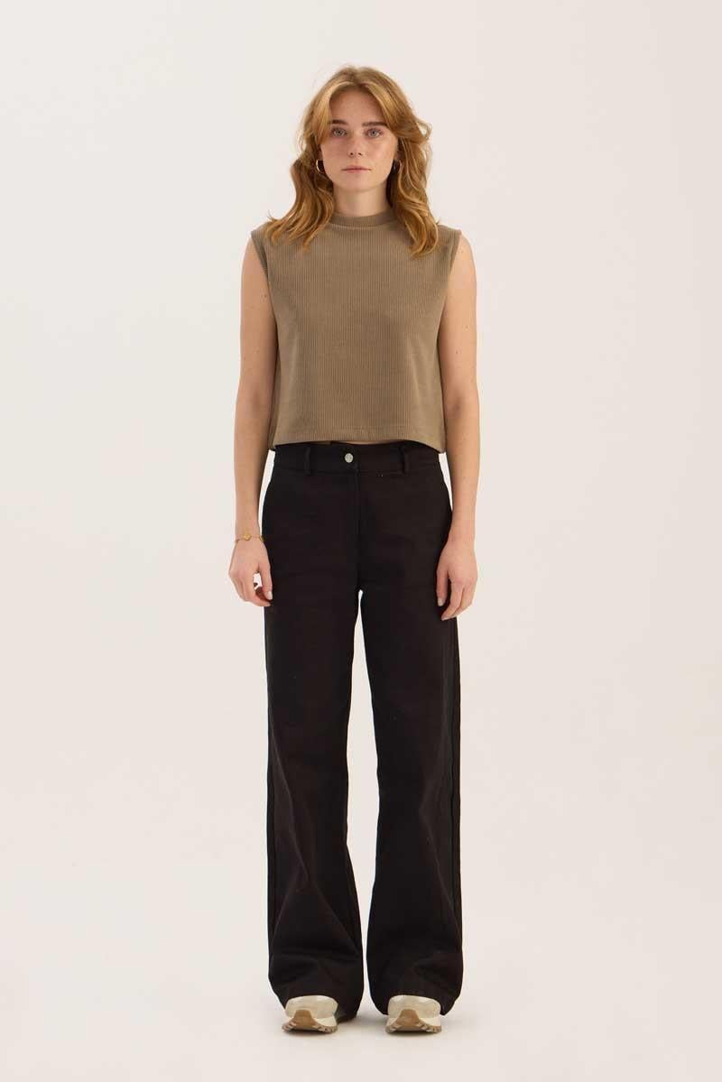 Loose Fit Jean Siyah
