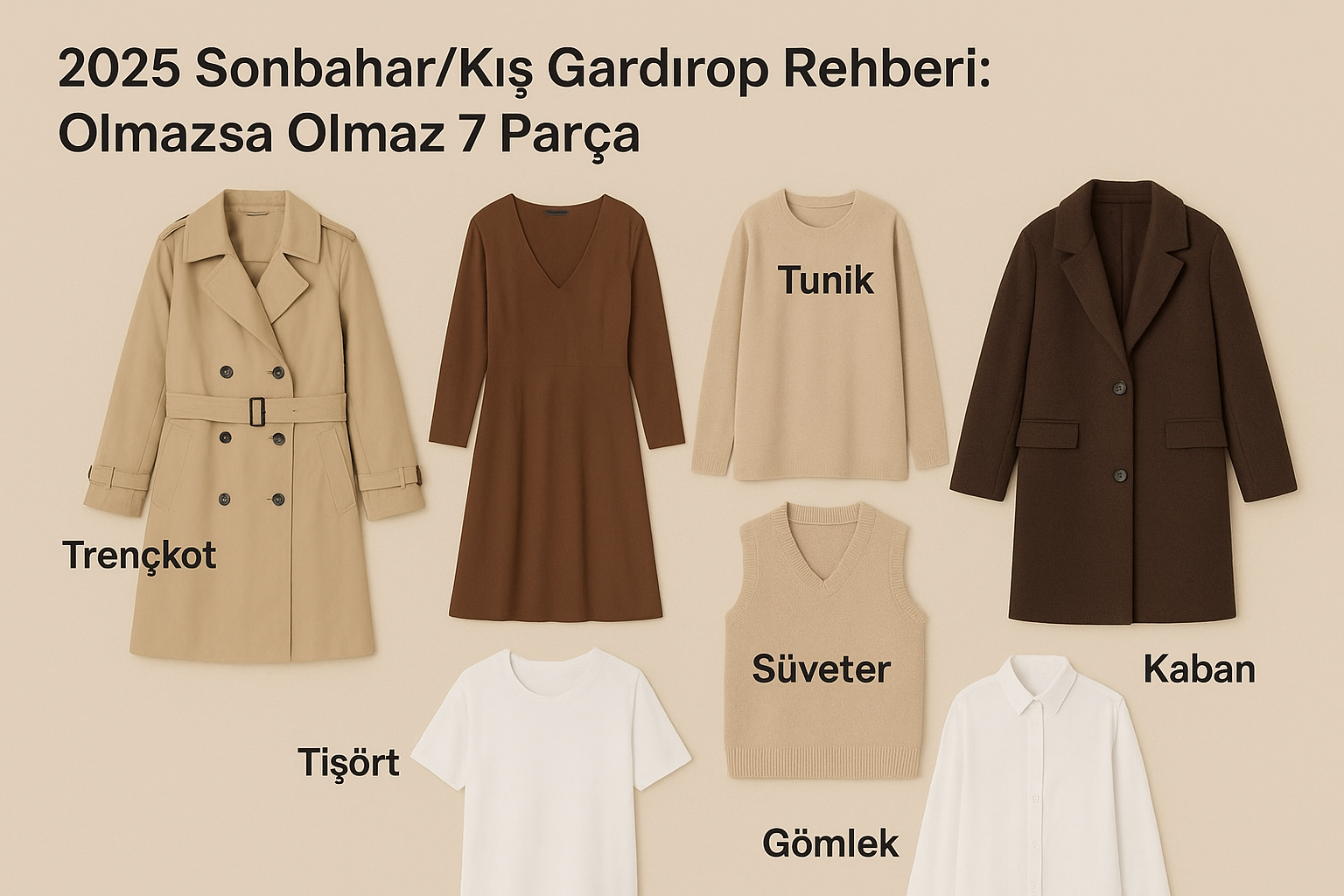 2025 Sonbahar/Kış Gardırop Rehberi: Olmazsa Olmaz 7 Parça