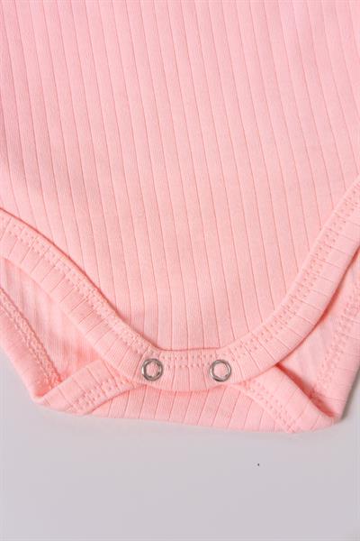 %100 Pamuk Raporlu Penye Tulum Pembe