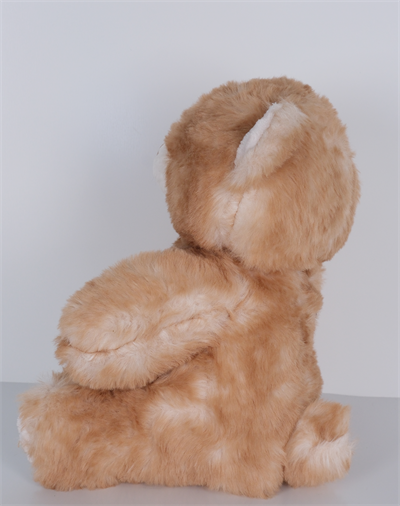 23 cm Yavru Ayıcık Şekilli Peluş Oyuncak Kahverengi Beyaz