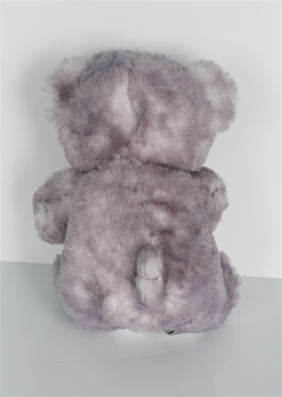 23 cm Yavru Ayıcık Şekilli Peluş Oyuncak Gri Beyaz