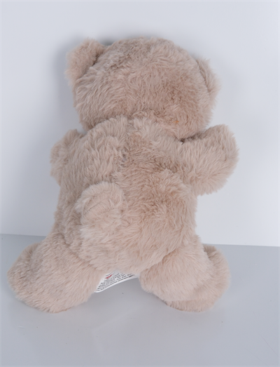 23 cm Yavru Sevimli Ayıcık Şekilli Peluş Oyuncak  Kahverengi Beyaz