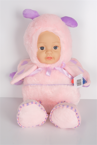 35 cm Arı Desen Peluş Oyuncak Pembe