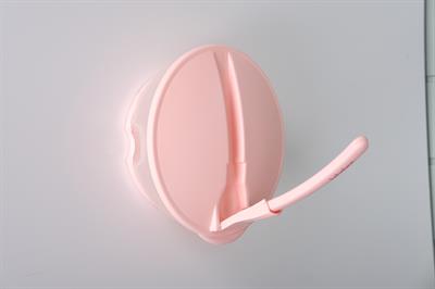 371659 Kaşıklı Mama Tabağı Pembe