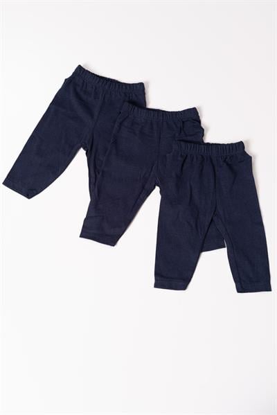 3lü Lacivert Unisex Tayt