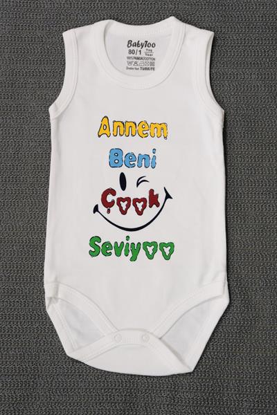 Annem Beni Seviyoo Baskılı Body