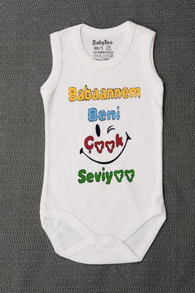 Babaannem Beni Seviyoo Baskılı Body