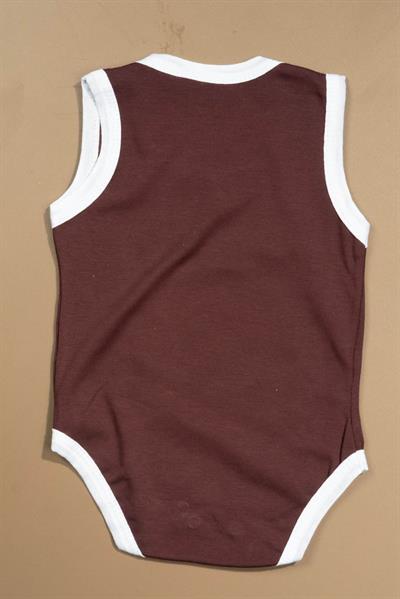 Baskılı Çocuk Body Unisex Bordo
