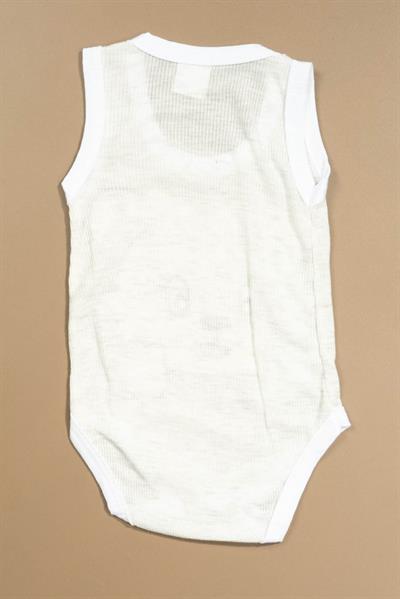 Baskılı Çocuk Body Unisex Gri