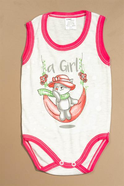 Baskılı Çocuk Body Unisex Gri