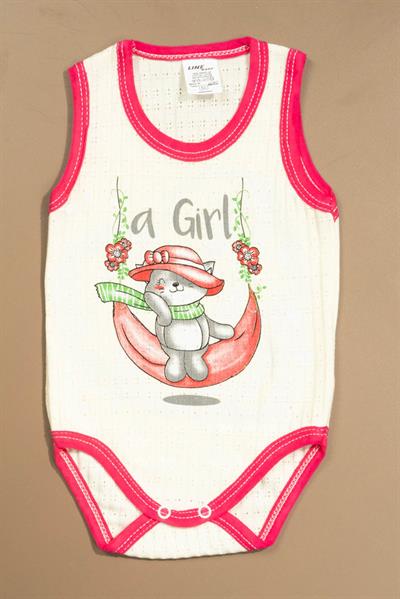 Baskılı Çocuk Body Unisex sarı