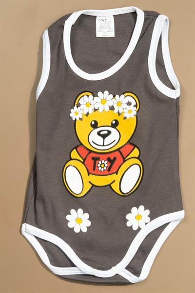 Baskılı Çocuk Body Unisex Siyah