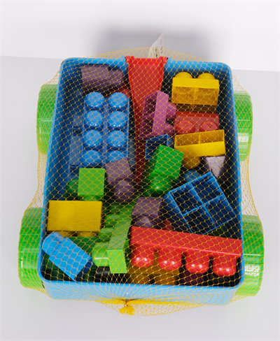 Çek Çek Oyuncak Arabalı Lego Parçaları Mavi