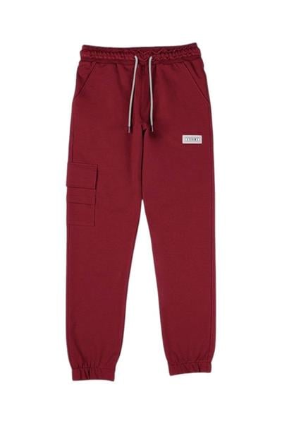 Cepli Jogger Eşofman Altı Kırmızı