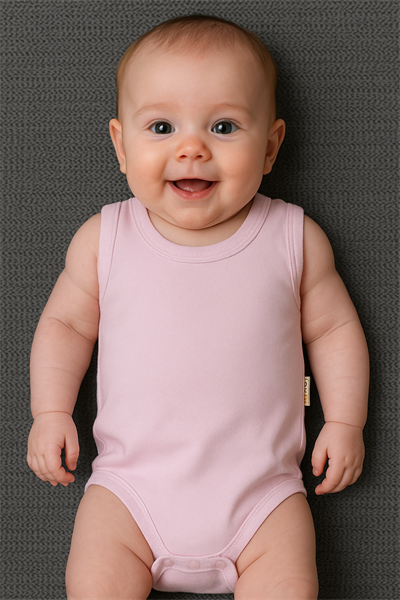 Düz Body Atlet Pembe