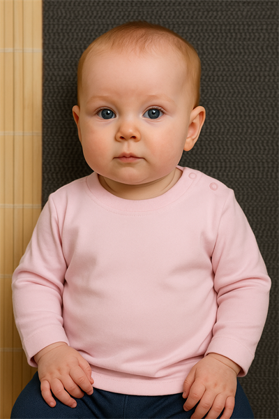 Düz Uzun Kollu Body Pembe
