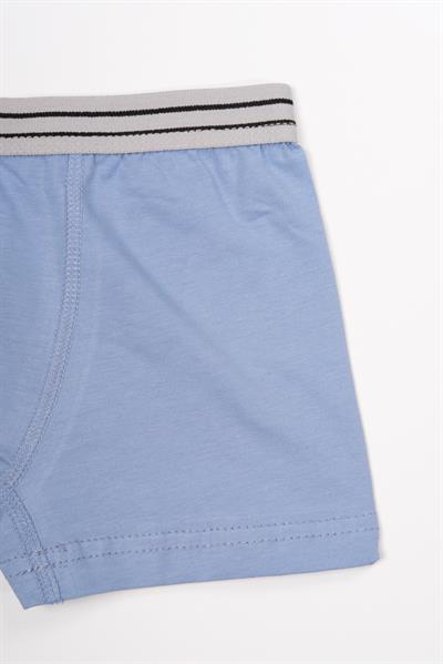 Erkek Çocuk Pamuklu Boxer Açık Mavi