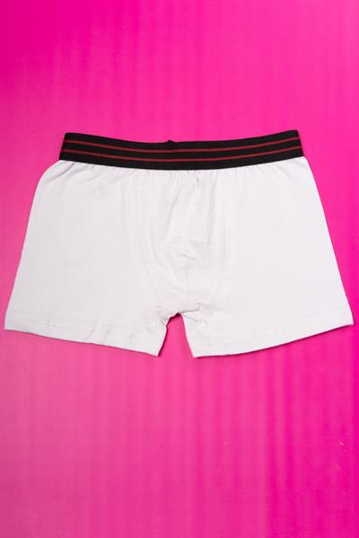 Erkek Çocuk Pamuklu Boxer Beyaz