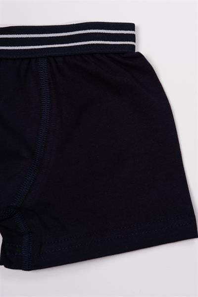 Erkek Çocuk Pamuklu Boxer Lacivert