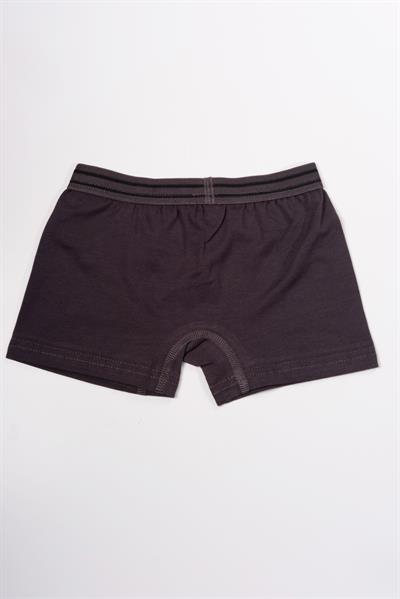 Erkek Çocuk Pamuklu Düz Boxer Füme