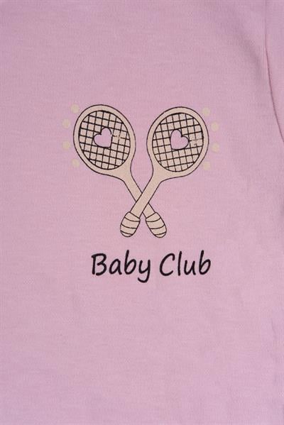 Fırfır Detaylı Baby Club Kız Bebek Şortlu Takım Gül Kurusu