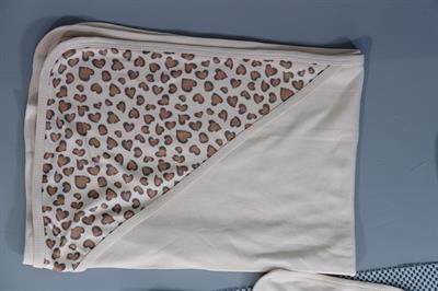 Leopar Desenli 7li Kız Bebek Zıbın Takımı Bej