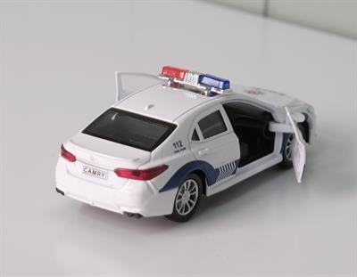 Metal Oyuncak Polis Arabası, Oyuncak Çek Bırak Araba V2