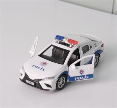 Metal Oyuncak Polis Arabası, Oyuncak Çek Bırak Araba V2