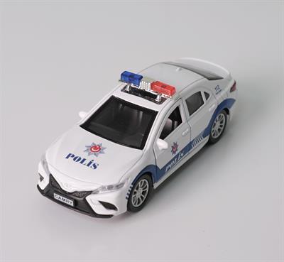 Metal Oyuncak Polis Arabası, Oyuncak Çek Bırak Araba V2