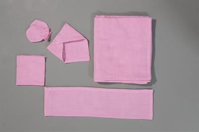 Müslin Battaniye 5'li Takım -  Pembe